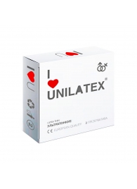 Ультратонкие презервативы Unilatex Ultra Thin - 3 шт. - Unilatex - купить с доставкой в Березниках