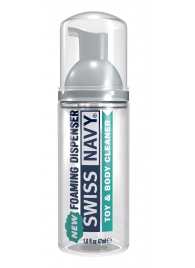 Очищающая пенка для игрушек и тела Toy   Body Cleaner Foamer - 47 мл. - Swiss navy - купить с доставкой в Березниках