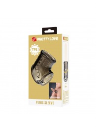 Дымчатая насадка на пенис и мошонку - Baile - в Березниках купить с доставкой