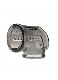 Дымчатая насадка на пенис и мошонку - Baile - в Березниках купить с доставкой