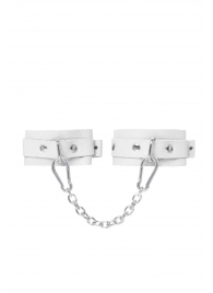 Белые мини-оковы со скруглёнными углами - Pecado - купить с доставкой в Березниках