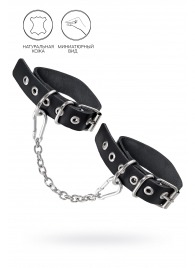 Черные оковы из одного ремешка с люверсами - Pecado - купить с доставкой в Березниках