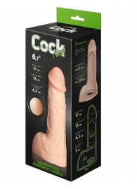 Телесный фаллоудлинитель с мошонкой Cock Next - 17 см. - LOVETOY (А-Полимер) - в Березниках купить с доставкой
