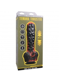 Черно-красная мини-машина на присоске Tendril Thruster - 21,6 см. - Doc Johnson - купить с доставкой в Березниках