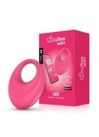 Розовое интерактивное эрекционное виброкольцо Leo - Easy toys - в Березниках купить с доставкой
