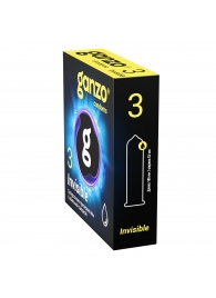 Супертонкие презервативы Ganzo Invisible - 3 шт. - Ganzo - купить с доставкой в Березниках