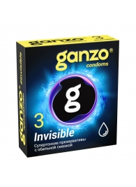 Супертонкие презервативы Ganzo Invisible - 3 шт. - Ganzo - купить с доставкой в Березниках
