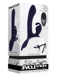 Женский страпон с вибрацией Giving Vibes - Evolved - купить с доставкой в Березниках