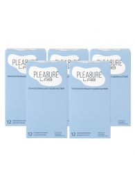 Набор из 5 упаковок ультратонких презервативов Pleasure Lab (по 12 шт.) - Pleasure Lab - купить с доставкой в Березниках