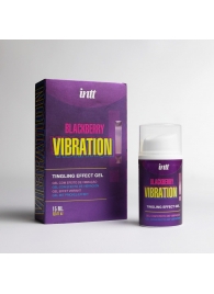 Стимулирующий гель с эффектом вибрации Blackberry Vibration - 15 мл. - INTT - купить с доставкой в Березниках