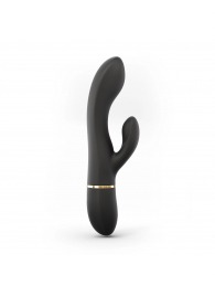 Черный вибратор-кролик Dorcel Glam Rabbit - 21 см. - Dorcel