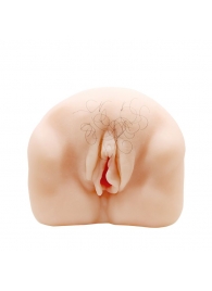 Телесный мастурбатор-вагина с оволосением и вибрацией - Baile - в Березниках купить с доставкой