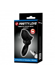 Черное эрекционное кольцо с вибрацией Adrien - Baile - в Березниках купить с доставкой