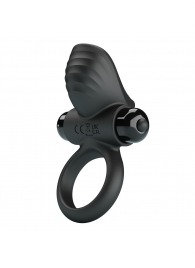 Черное эрекционное кольцо с вибрацией Adrien - Baile - в Березниках купить с доставкой