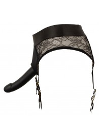 Черный женский страпон Strap-on Set: трусики и насадка - Orion - купить с доставкой в Березниках