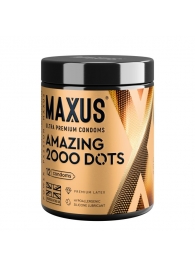 Точечные презервативы MAXUS 2000 Amazing Dots с железным кейсом - 12 шт. - Maxus - купить с доставкой в Березниках