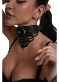 Фигурный чокер с узорами и золотистой фурнитурой - Crazy Handmade - купить с доставкой в Березниках