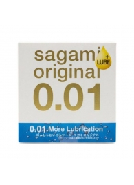 Увлажнённый презерватив Sagami Original 0.01 Extra Lub - 1 шт. - Sagami - купить с доставкой в Березниках