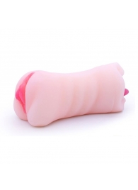 Телесный двусторонний мастурбатор - вагина и ротик - Boys of Toys - в Березниках купить с доставкой