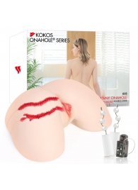 Мастурбатор-полуторс с двойным слоем материала и вибрацией Jenny Onahole Real Hips - KOKOS - в Березниках купить с доставкой
