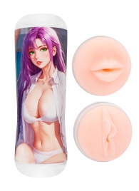Двусторонний мастурбатор аниме - ротик и вагина - Tokyo Style - в Березниках купить с доставкой