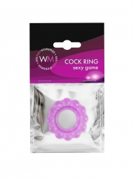 Лиловое эрекционное кольцо с 2 рядами стимулирующих шариков - Erowoman-Eroman - в Березниках купить с доставкой