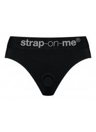 Черные трусики для насадок Heroine Lingerie Harness - size XL - Strap-on-me - купить с доставкой в Березниках