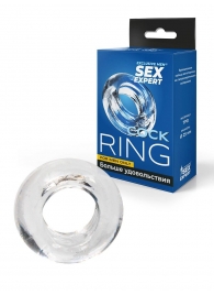 Прозрачное эрекционное кольцо-бублик - Sex Expert - в Березниках купить с доставкой
