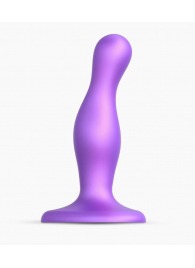 Фиолетовая насадка Strap-On-Me Dildo Plug Curvy size S - Strap-on-me - купить с доставкой в Березниках
