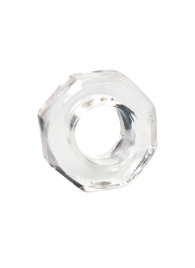 Прозрачное эрекционное кольцо в форме гайки - Sex Expert - в Березниках купить с доставкой