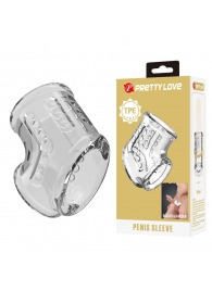 Прозрачная насадка на пенис и мошонку - Baile - в Березниках купить с доставкой