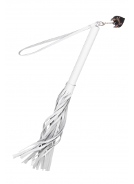 Белая кожаная плеть - 50 см. - Pecado - купить с доставкой в Березниках