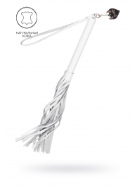 Белая кожаная плеть - 50 см. - Pecado - купить с доставкой в Березниках