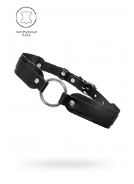 Черный кожаный чокер-ошейник со скруглёнными углами - Pecado - купить с доставкой в Березниках