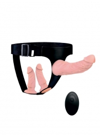 Женский страпон с 3 насадками и вибрацией - Erowoman-Eroman - купить с доставкой в Березниках