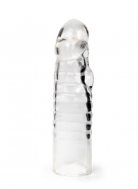 Прозрачная закрытая насадка на член - 15 см. - Sex Expert - в Березниках купить с доставкой