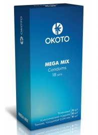 Презервативы OKOTO Mega Mix - 18 шт. - Sitabella - купить с доставкой в Березниках