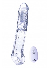 Прозрачная насадка-удлинитель Length Enhancer With Bullet с подхватом - 22,3 см. - NMC - в Березниках купить с доставкой