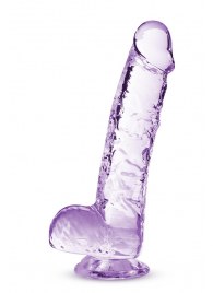 Сиреневый фаллоимитатор 6 Inch Crystalline Dildo - 15,2 см. - Blush Novelties