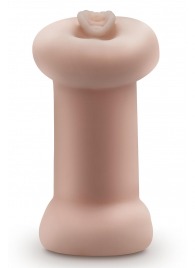 Телесный люминесцентный двусторонний мастурбатор Tasha - Blush Novelties - в Березниках купить с доставкой