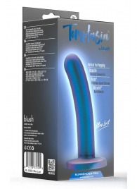 Синяя насадка с гладкой поверхностью Surrender 5.75 Inch Intermediate Pegging Dildo - 14,6 см. - Blush Novelties - купить с доставкой в Березниках