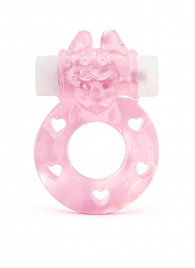 Розовое эрекционное виброкольцо в форме зайчика - 1137 - в Березниках купить с доставкой