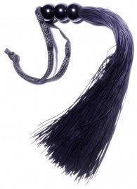 Черная силиконовая плетка - 25,4 см. - Boys of Toys - купить с доставкой в Березниках