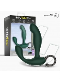 Зеленый вибромассажёр простаты Greeny - 12,8 см. - Intoyou - в Березниках купить с доставкой