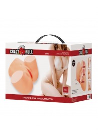 Телесный мастурбатор Liora с 2 любовными тоннелями - Baile - в Березниках купить с доставкой