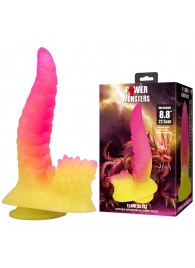 Силиконовый фаллоимитатор Flame Beast - 22,5 см. - Baile