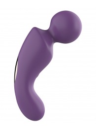 Фиолетовый изогнутый wand-вибратор - Secwell