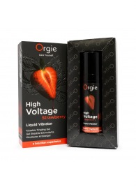 Жидкий вибратор Orgie High Voltage Strawberry - 15 мл. - ORGIE - купить с доставкой в Березниках