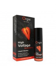 Жидкий вибратор Orgie High Voltage Strawberry - 15 мл. - ORGIE - купить с доставкой в Березниках