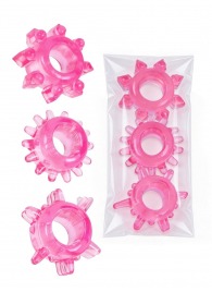 Комплект из трех розовых эрекционных колец - Erowoman-Eroman - в Березниках купить с доставкой